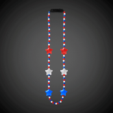 LED Patriotic Star Bead Necklace